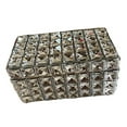 thumbnail image 1 of Joyero de Cristal, Joyero Portátil, Collares, Pulseras, Contenedor de Joyería, Organizador para Mesa, Hogar, Baño, Decoración, Regalo para Mujeres Y N Plata, 1 of 8
