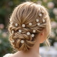 thumbnail image 5 of Miallo 24 Pcs Gold Hair Pins for Blonde Hair, Decorative Metal Bobby Pins Set, Strong Hold Hair Accessories for Wedding & Party, 5 of 7