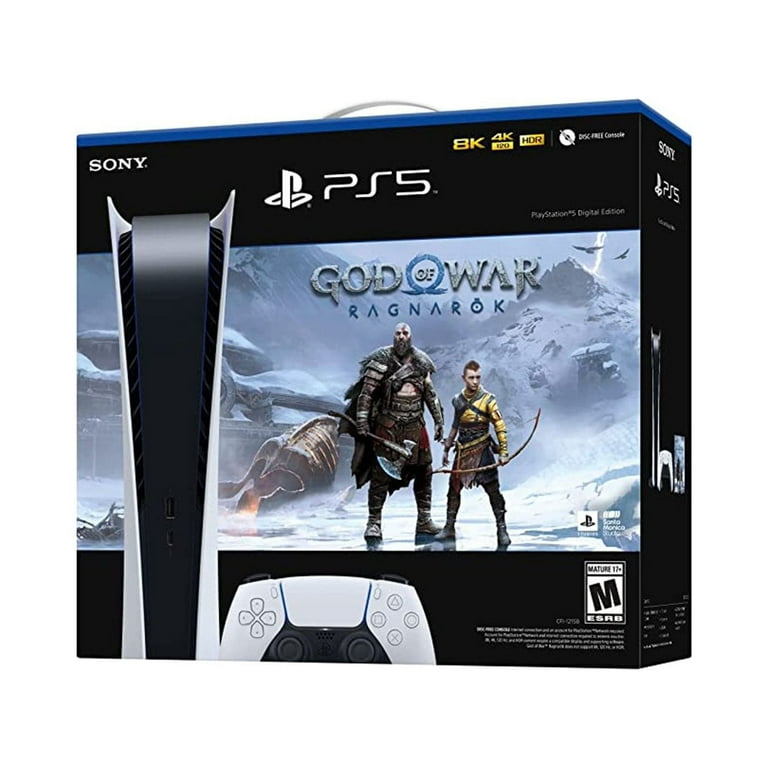 TEC Sony PlayStation_PS5 Gaming Console (Disc Version) with God of War(GOW)  Ragnarok Bundle 