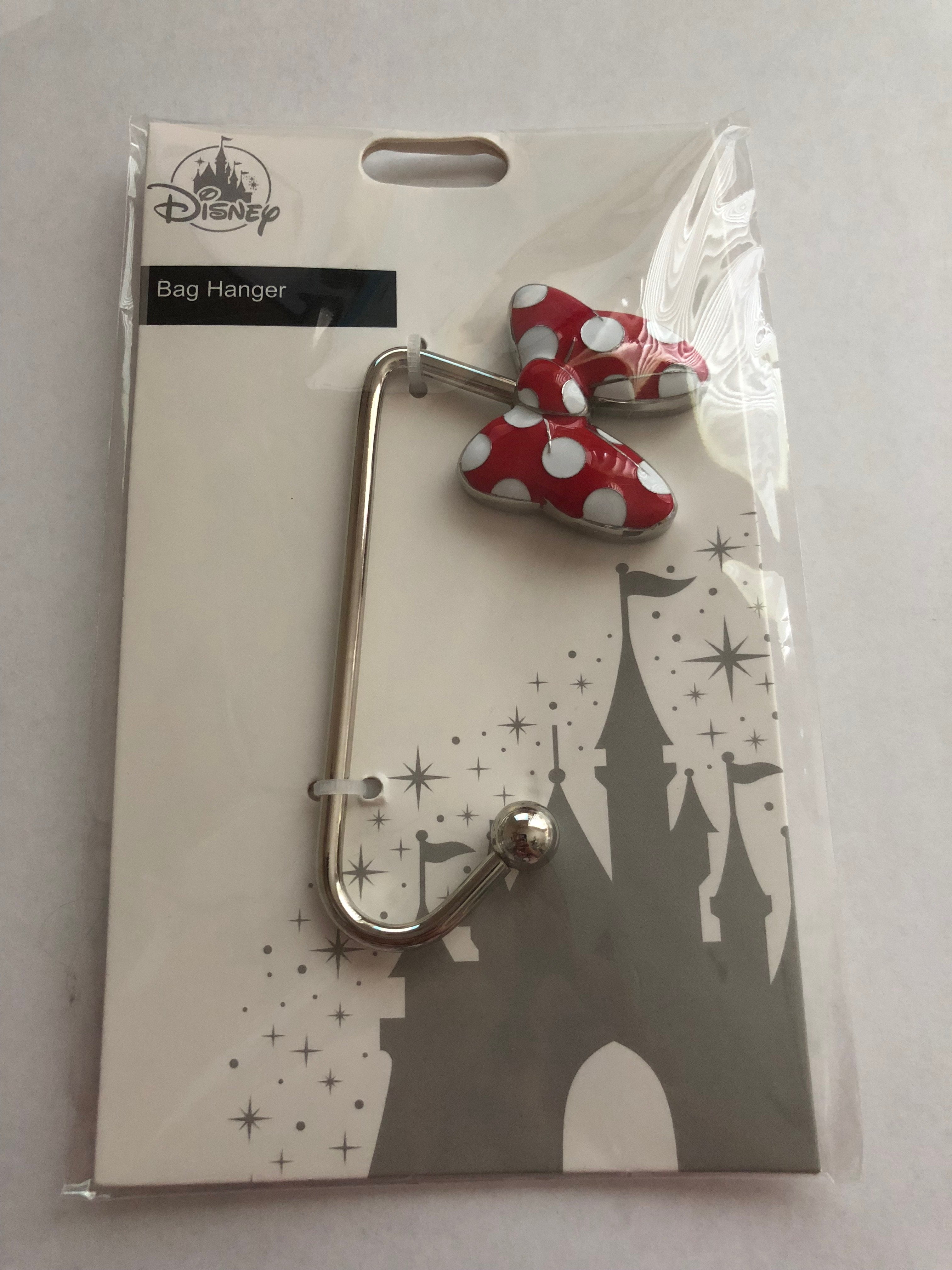 Disney Parks Authentic Minnie Mouse Bow Handbag Hanger Metal New Sealed
