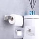 thumbnail image 3 of Soporte de papel higiénico, dispensador de toallas de papel, colgador de rollo de papel, montado en la pared, acero inoxidable cepillado, 3 of 5