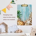 thumbnail image 6 of FMSHPON Seashells S Wooden Summer Clipboard Hardboard Wood Nursing Clip Board and Pull for Standard A4 Letter 13x9 inches, 6 of 7