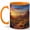 Orange, variant on Desert Sunrise Trail 11oz Ceramic Mug, Western Canyon Coffee Cup