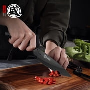MITSUMOTO SAKARI Kitchen Scissorss, 4.7 inch Japanese Black Titanium Plating Kitchen Shears Heavy Duty