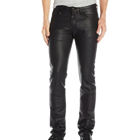 Naked & Famous NEW Black Mens 31X33 Waxed Skinny Guy Stretch