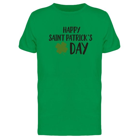 Happy Patricks Day Big Clover Tee Men's -Image by Shutterstock