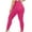 Hot Pink, variant on Ohufall Womens Athletic Leggings Tummy Control High-waisted Seamless Running Pants Quick Drying Plus Size Solid Color Leggings for Gym Yoga Workout