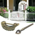 thumbnail image 4 of TIERPOP Antique Fish Pattern Lock Meal Retro Padlock Bronze Finish Antique Lock Simple Installation for Drawers & Jewelry Boxes, 4 of 7