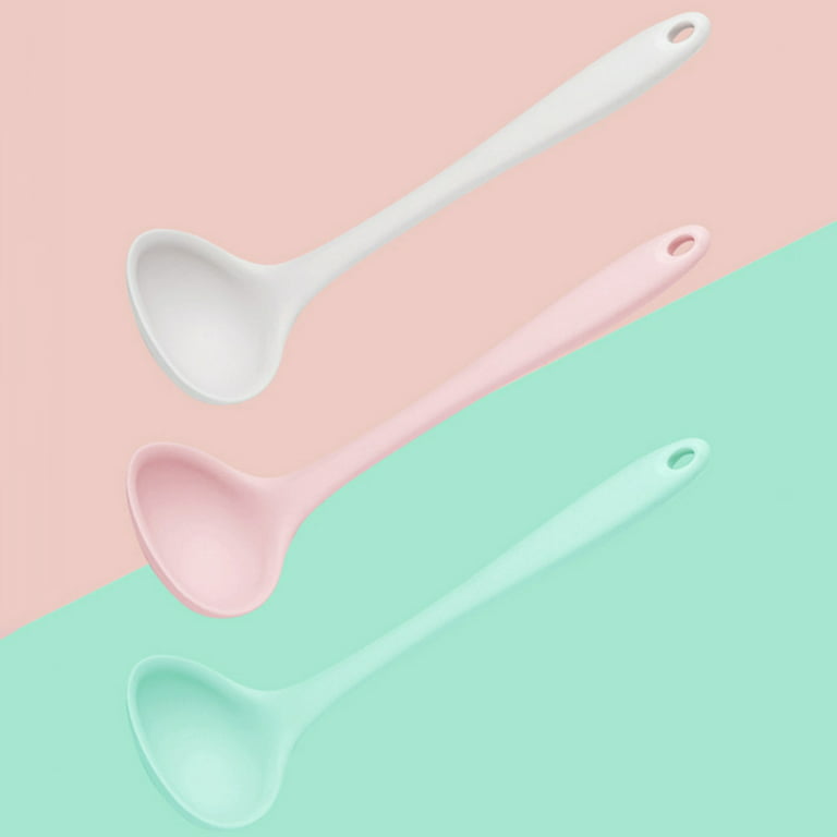 5 Pieces Silicone Ladles for Cooking - Small Soup Ladle Spoon Heat  Resistant Kitchen Ladle Spoons, Cooking and Serving Spoon for Soup Sauce  Chili