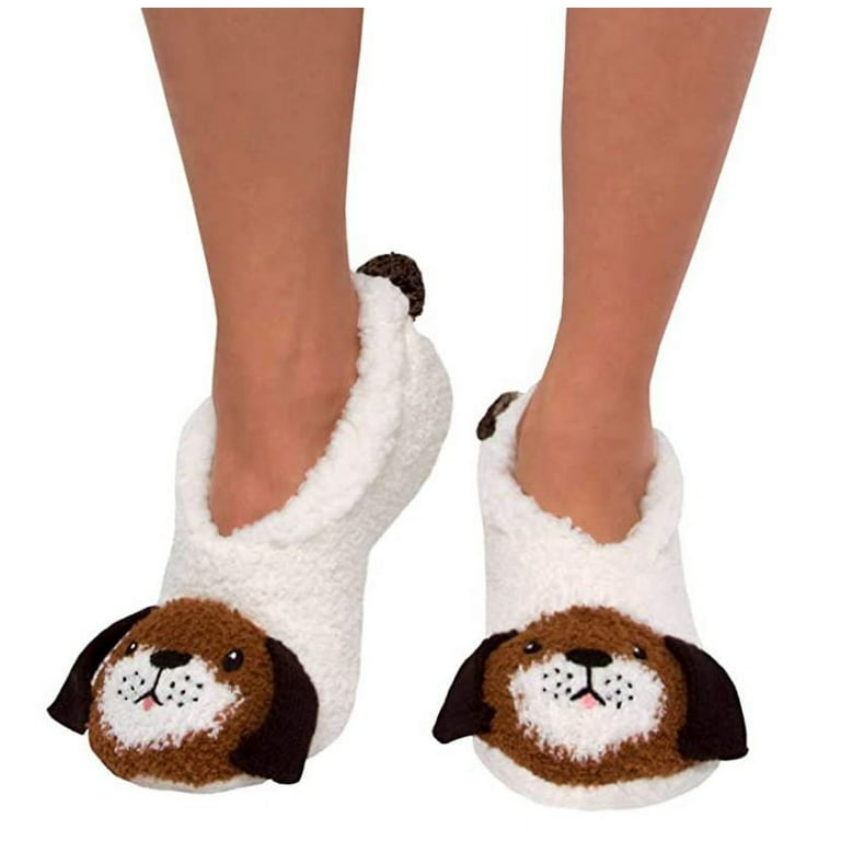 Jane and Bleecker 2 Pair Critter Socks 2 pair 4 10 Gray White