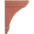 thumbnail image 2 of Ekena Millwork 4"W x 4 3/4"D x 8"H Small Jefferson Wood Vintage Decor Corbel, Salvage Red, 2 of 6
