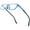 7303 Blue C2, variant on HONILLESI Pure Titanium Glasses Frame Men Square Eyeglasses Optical Eyewear ( 7303 Orange C4 )
