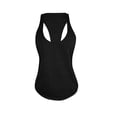 thumbnail image 3 of AKOEE Racerback Tank Tops for Women Casual Summer Beach Low Scoop Neck Tees Sleeveless Light Workout Clothes (L, Black), 3 of 8