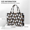 thumbnail image 3 of Large Capacity Tote Bag,Halloween Ghost Bat Pattern Handbag Fashion Luxury Tote Bag,15.7"x13"x 5.1" Inches,Laptop Compatible, 3 of 6