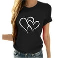 thumbnail image 2 of LEBONYARD Tops for Women Trendy Summer,Women Girls Plus Size Sunflower Print Tees Short Sleeve T Shirt Blouse Tops Black XXXL, 2 of 7