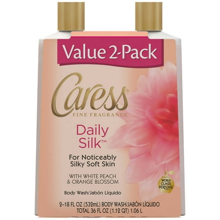 Caress Hydrating Body Wash Daily Silk 18 oz 2 Pack