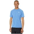 thumbnail image 2 of Men's Nike ESSA589 Dri-Fit Short Sleeve Heather Rashguard (Game Royal Heather S), 2 of 2