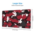 thumbnail image 4 of DouZhe Large Mouse Pad, Abstract Modern Camo Non-Slip Waterproof Rubber Keyboard Office Desk Pads Mousepad, 29.5 x 15.8 inches 3mm Thick, 4 of 7