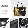 thumbnail image 3 of Disketp Abstract Gold Floral Galaxy Bolsa de Playa de Gran Capacidad, Bolso Impermeable y a Prueba de Arena para Mujer, Ideal para Playa, Piscina y Natación, 3 of 7