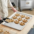 thumbnail image 2 of TrueCraftware- 18" x 26" Full Size Stainless Steel Sheet Pan 20 Gauge- Bakeware Baking Pan Baking Sheet Baking Tray Cookie Sheet for Oven Perfect for Baking Roasting Heavy Duty & Rust Free, 2 of 6