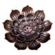 thumbnail image 3 of Bronce Placa Yoga Buda Línea Capuchina Incensario Sándalo (S), 3 of 9
