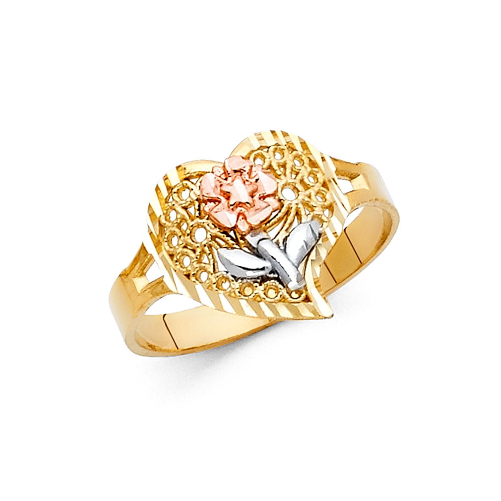 Jewels By Lux Jewels By Lux 14K Yellow White and Rose Three Color