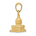 thumbnail image 3 of FJC Finejewelers 10 kt Yellow Gold 3-D Washington D.C. Capital Building Charm, 3 of 7