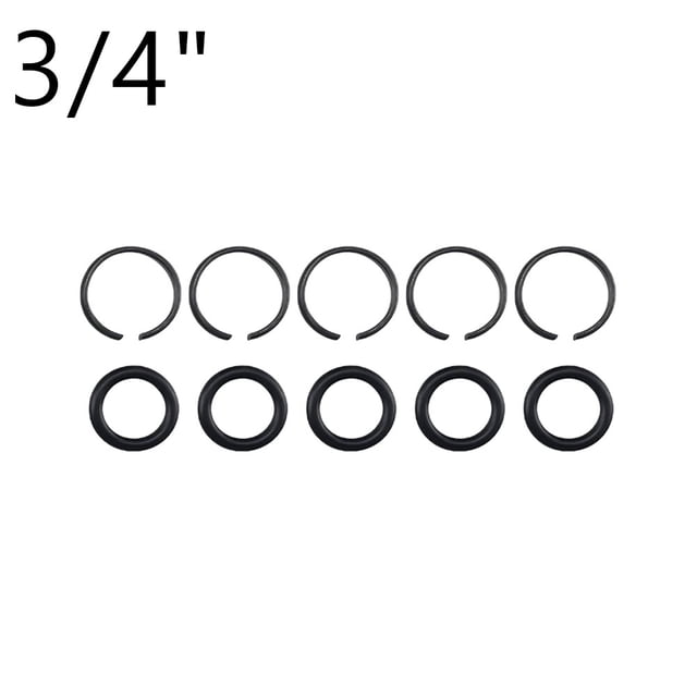 5 Sets Pneumatic Wrench Socket Retainer Rings W O-Ring3 8 1 2 3 4 1