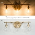 thumbnail image 4 of LNC Bathroom Vanity Lighting Fixtures Modern Gold Wall Sconce 3-Lights, 4 of 11
