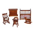 thumbnail image 1 of Juego de 5 Muebles en Miniatura para Casa de Muñecas, Escala 1/12, Manualidades para Niños Y Niñas de 3 años en Adelante, 1 of 9