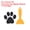 Black, variant on Uxcell 12 Pcs Non Slip Bathtub Stickers with Scraper Paw Footprint Anti Slip Gray
