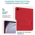 thumbnail image 6 of Allytechgroup TPU Back Cover Case for Samsung Galaxy Tab A9+ with Kickstand, Military-Grade Protection Precise Cutouts + Cleaning Cloth & Stylus in Random Color for Galaxy Tab A9+, Red, 6 of 7