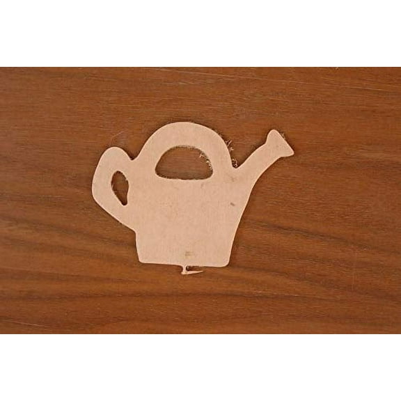 WOODNSHOP Watering Can 2 Wood 1/4 x 2 PKG 25 Laser Cut Wooden Watering Can 2