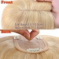 thumbnail image 5 of SEGO Clip in Hair Extensions Human Hair Toppers 100% Real Human Hair Topper Silk Base for Thinning/Loss Hair Natural Black Middle Part Hair Pieces, 5 of 9