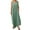 Z-Green623, variant on JIAYUE Women's Dress Ankle-Length Casual Round Neck Summer Sleeveless Adjustable Straps Buttons Long With Pocket Stylish Female Dresses