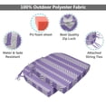 thumbnail image 4 of Vargottam Non Slip DiningChairCushionU-ShapedPrinted Indoor/OutdoorChairPadsHome Decor Reversible & Machine Washable DiningChairPad With String Ties - Set Of 2-Lavender, 4 of 8