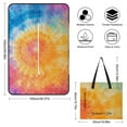 thumbnail image 2 of Colorful Tie Dye Vortex Outdoor Picnic Blanket, Foldable Waterproof Beach Mat, Portable Beach Blanket for Beach Camping, Hiking, Family Concerts, 2 of 8