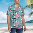 thumbnail image 5 of Daiia Excavator Hawaiian Shirt for Men Gentle Cotton Regular Short Sleeve Casual-Large, 5 of 9