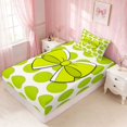 thumbnail image 2 of Erosebridal Tennis Ball Bow Twin Fitted Sheet for Girls, Sporty Athletic Team Play Bedding, 2-Pieces 1 Fitted Sheet and 1 Pillowcase, 2 of 4