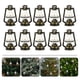 thumbnail image 5 of FELTECHELECTR 10 lámparas de queroseno navideñas, minilámparas de queroseno para árbol de Navidad, adornos colgantes de aceite para Halloween, para decorar el árbol de Navidad., 5 of 5