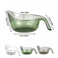 thumbnail image 2 of Clearance Deals！！Rice Strainer 9x5 Inch Plastic Rice Washer With Holes And Ergonomical Handle Multifunctional Fruit Washing Bowl For Cleaning Fruits Vegetables Transparent Rice Wash, 2 of 8