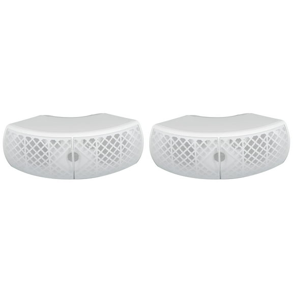 (2) Rockville WET-D4 White Indoor/Outdoor Commercial/Restaurant/Bar 70V Speakers
