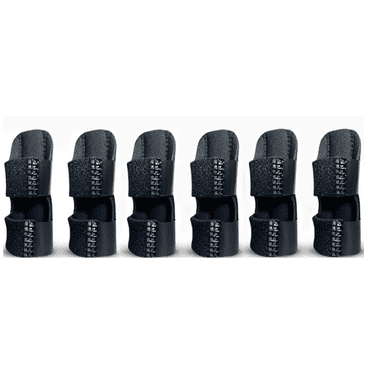 XIRQI 6Pcs Finger Splint,Versatile Finger Support Trigger Finger Splint,Doctor-Developed Design Thumb Splint,black