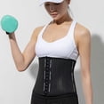 thumbnail image 2 of Sweat Waist Trainer Trimmer for Women Lower Belly Fat Workout Corset Waist Cincher Sport Belt Body Shaper XXL, 2 of 5