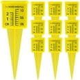 thumbnail image 2 of 10pcs Bright Yellow Transparent Rain Gauge Reusable Garden Water Gauge Outdoor Water Measuring Tool Durable Plastic Sprinkler Gauge Instrument for Garden Lawn Backyard, 2 of 10