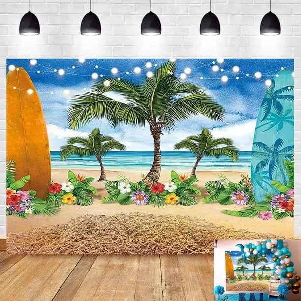 Custom Palm Trees on Beach Metal Sign - She Shed - Office