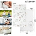 thumbnail image 3 of Dreamtimes Cute Cartoon Cat Cotton Face Towel Set 2 PCS, 16x28in Soft Feel Washcloths Rapid Water Absorption Drying Bath Towel Hand Towel for Bathroom, Spa, and Gym Towel56, 3 of 7