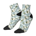thumbnail image 3 of Salouo Tulips Flowers Pattern Unisex Middle Tube Socks,Middle-Finger Knee High Socks Over The Calf Tube Stocking Crew Stockings for Women and Men Tube Socks, 3 of 8