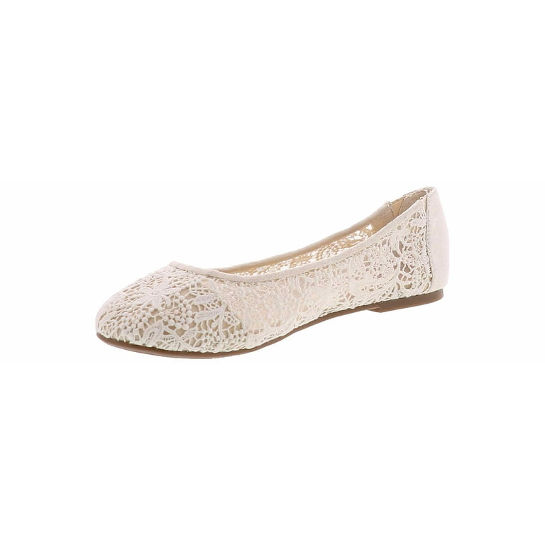 Jellypop Dariana Flat Fashion Shoe Ivory White