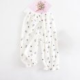thumbnail image 2 of IROINID Liquidation Pantalon Garçon Fille Été Pantalon Été Coton Lin Sangle Imprimé Rabbit Anti-Moustique, Blanc, 2 of 3